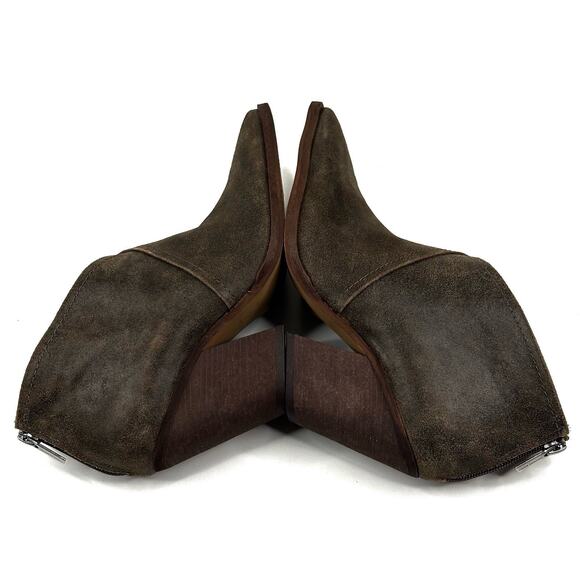 Vince Camuto Grishell Tobacco Brown Suede Ankle Bootie Womens Size 8M New - Picture 5 of 10
